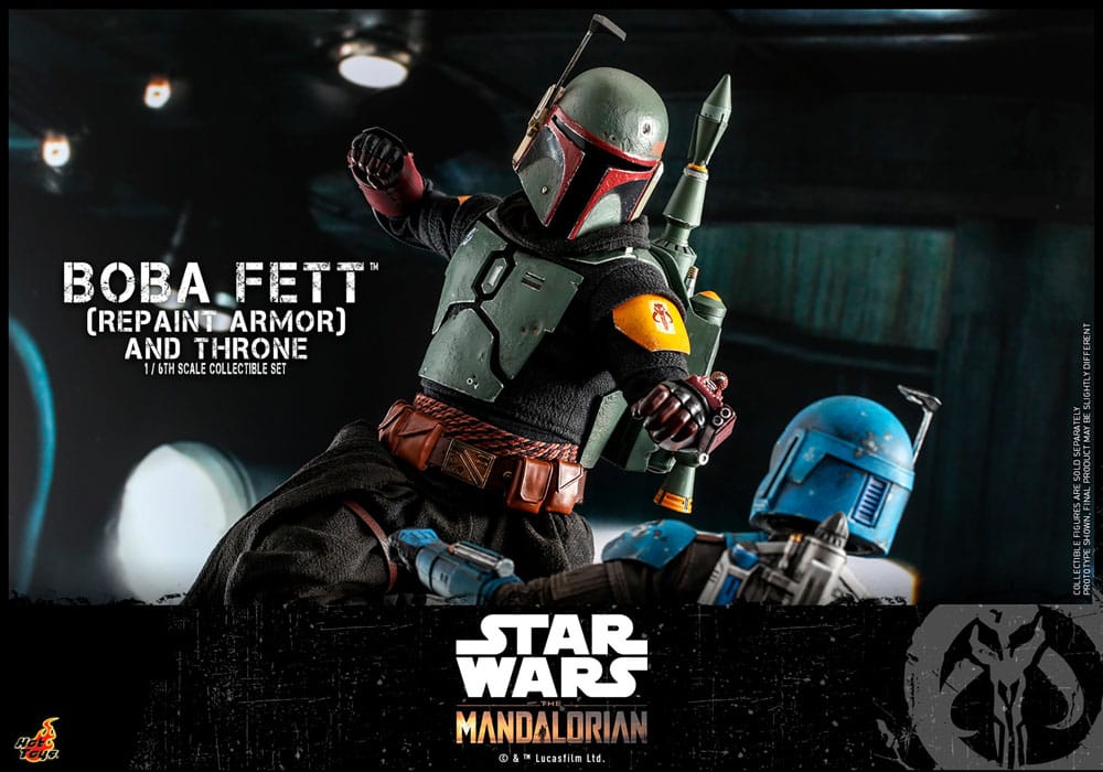 BOBA FETT REPAINT ARMOR AND THRONE SPECIAL EDITION - STAR WARS: THE MANDALORIAN HOT TOYS