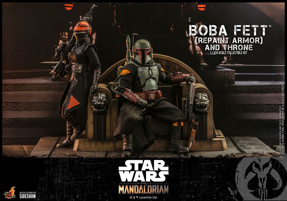 BOBA FETT REPAINT ARMOR AND THRONE SPECIAL EDITION - STAR WARS: THE MANDALORIAN HOT TOYS