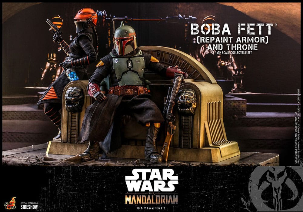 BOBA FETT REPAINT ARMOR AND THRONE SPECIAL EDITION - STAR WARS: THE MANDALORIAN HOT TOYS