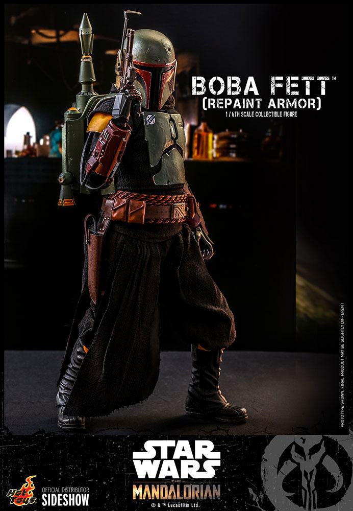 BOBA FETT (REPAINT ARMOR) β FIGURA 1/6 STAR WARS THE MANDALORIAN (HOT TOYS β SIDESHOW) 30 CM