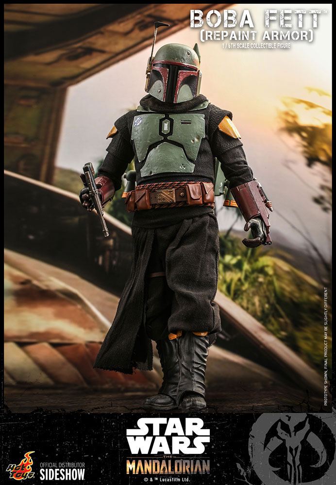 BOBA FETT (REPAINT ARMOR) β FIGURA 1/6 STAR WARS THE MANDALORIAN (HOT TOYS β SIDESHOW) 30 CM