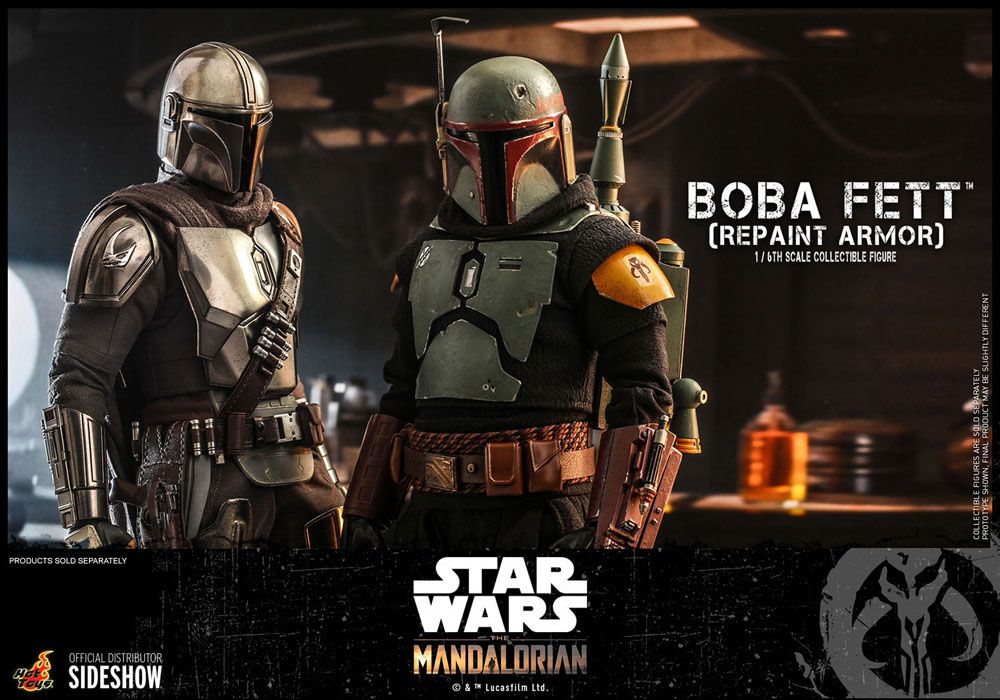 BOBA FETT (REPAINT ARMOR) β FIGURA 1/6 STAR WARS THE MANDALORIAN (HOT TOYS β SIDESHOW) 30 CM