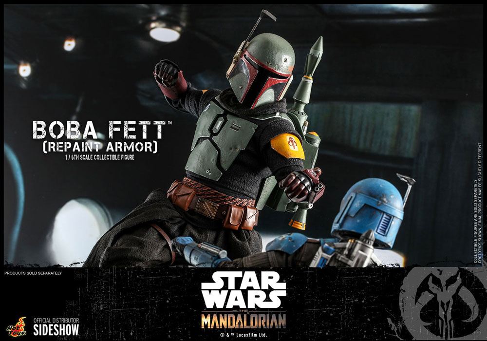 BOBA FETT (REPAINT ARMOR) β FIGURA 1/6 STAR WARS THE MANDALORIAN (HOT TOYS β SIDESHOW) 30 CM