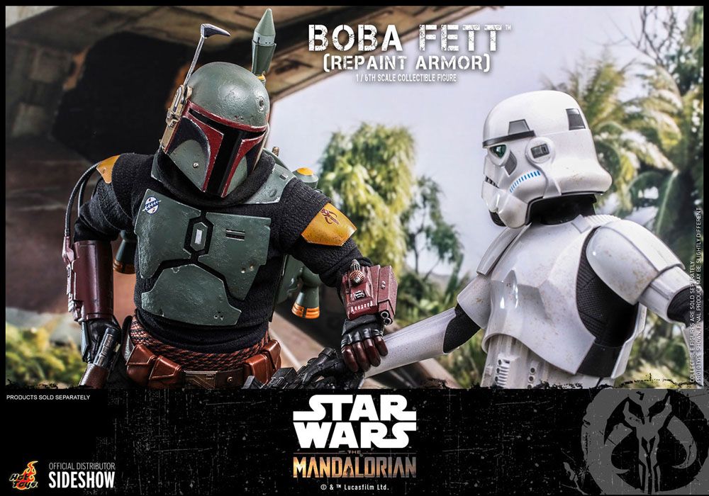 BOBA FETT (REPAINT ARMOR) β FIGURA 1/6 STAR WARS THE MANDALORIAN (HOT TOYS β SIDESHOW) 30 CM