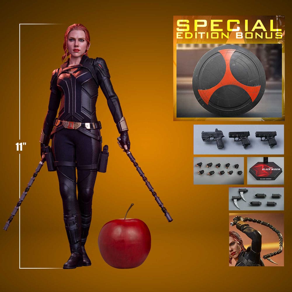 BLACK WIDOW SPECIAL EDITION 28 CM FIGURA 1/6 HOT TOYS MARVEL STUDIOS COLECCIONISTA