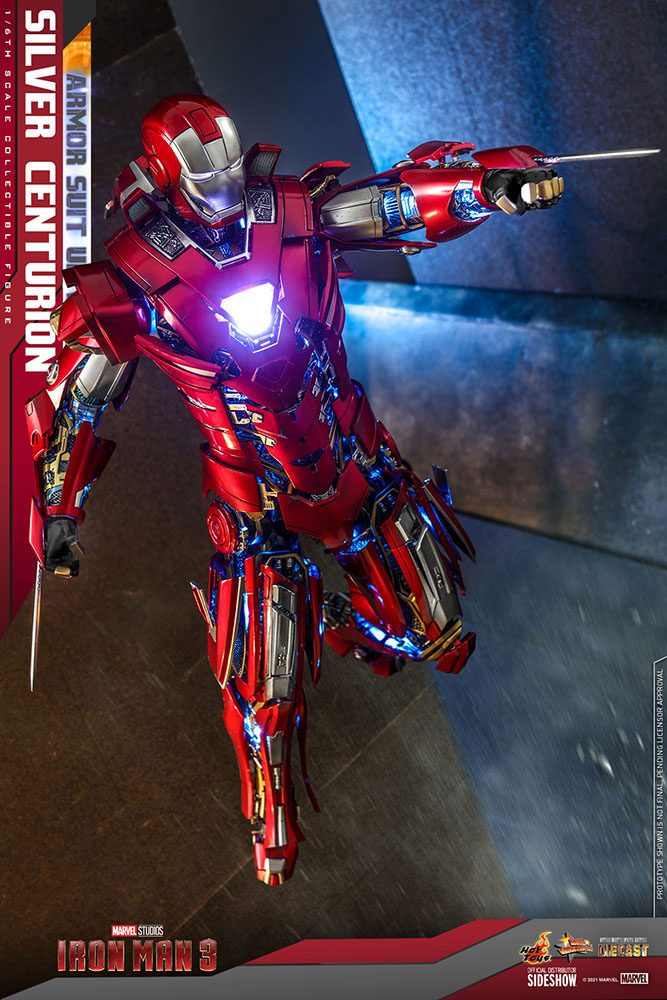 IRON MAN 3 – FIGURA 1/6 SILVER CENTURION (ARMOR SUIT UP VERSION) 32 CM (HOT TOYS – MARVEL)