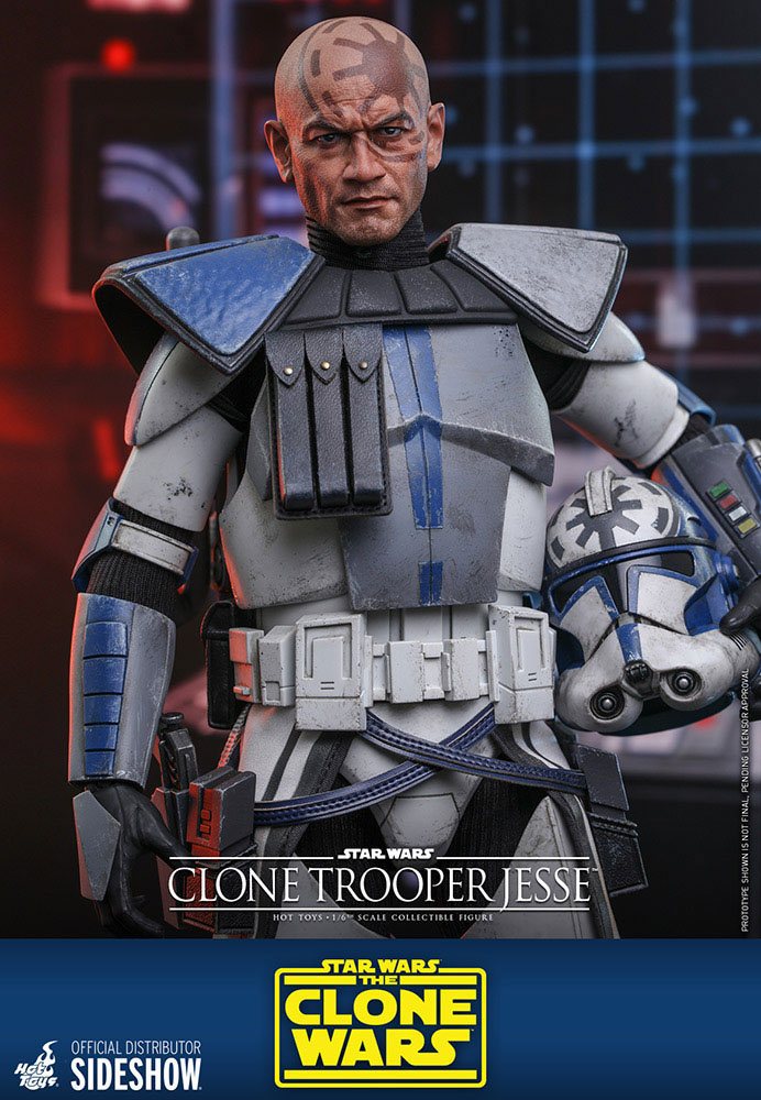 STAR WARS: THE CLONE WARS – FIGURA CLONE TROOPER JESSE 1/6 (HOT TOYS – SIDESHOW) 30 CM