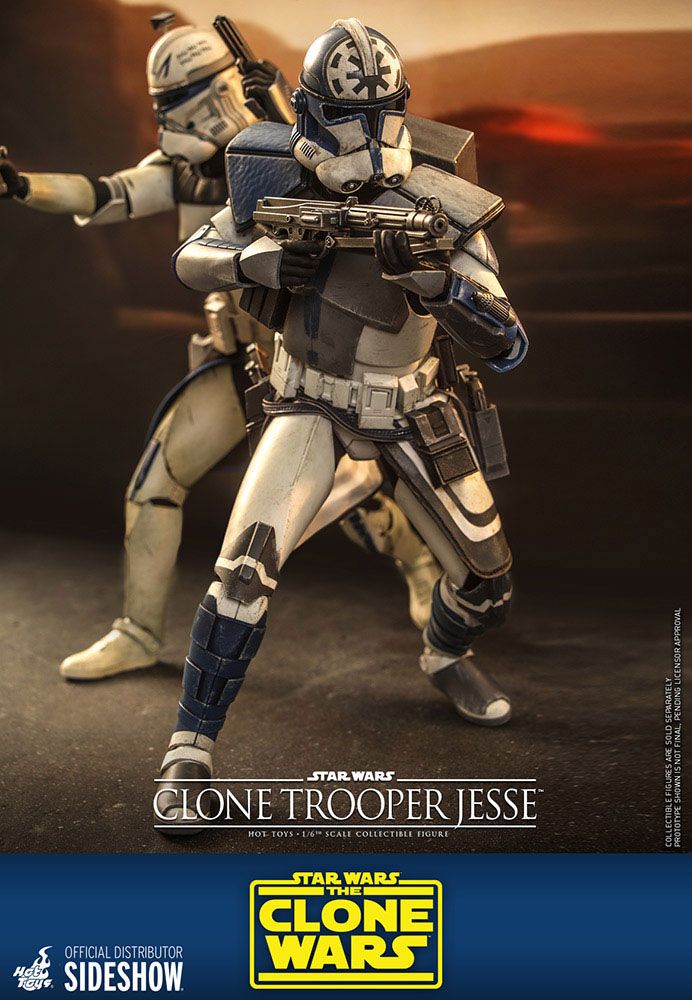 STAR WARS: THE CLONE WARS – FIGURA CLONE TROOPER JESSE 1/6 (HOT TOYS – SIDESHOW) 30 CM