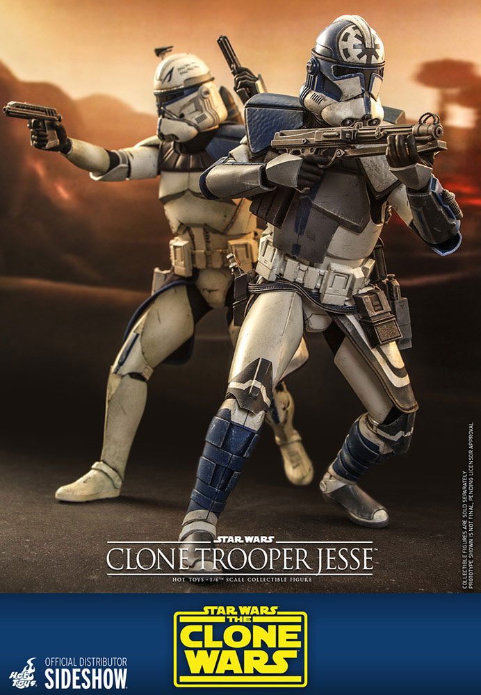 STAR WARS: THE CLONE WARS – FIGURA CLONE TROOPER JESSE 1/6 (HOT TOYS – SIDESHOW) 30 CM