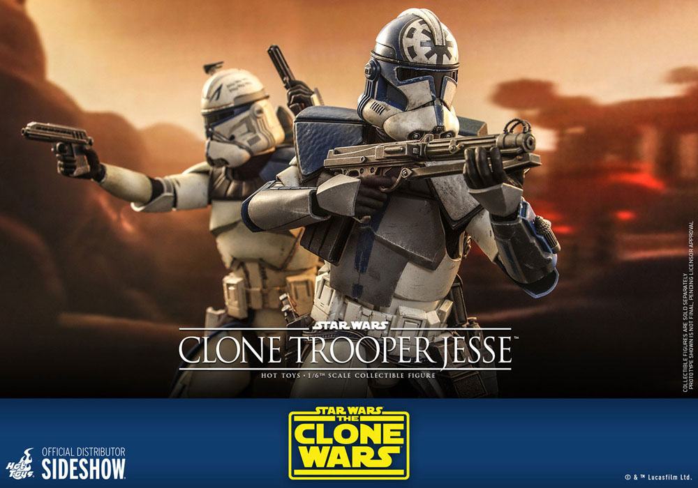 STAR WARS: THE CLONE WARS – FIGURA CLONE TROOPER JESSE 1/6 (HOT TOYS – SIDESHOW) 30 CM