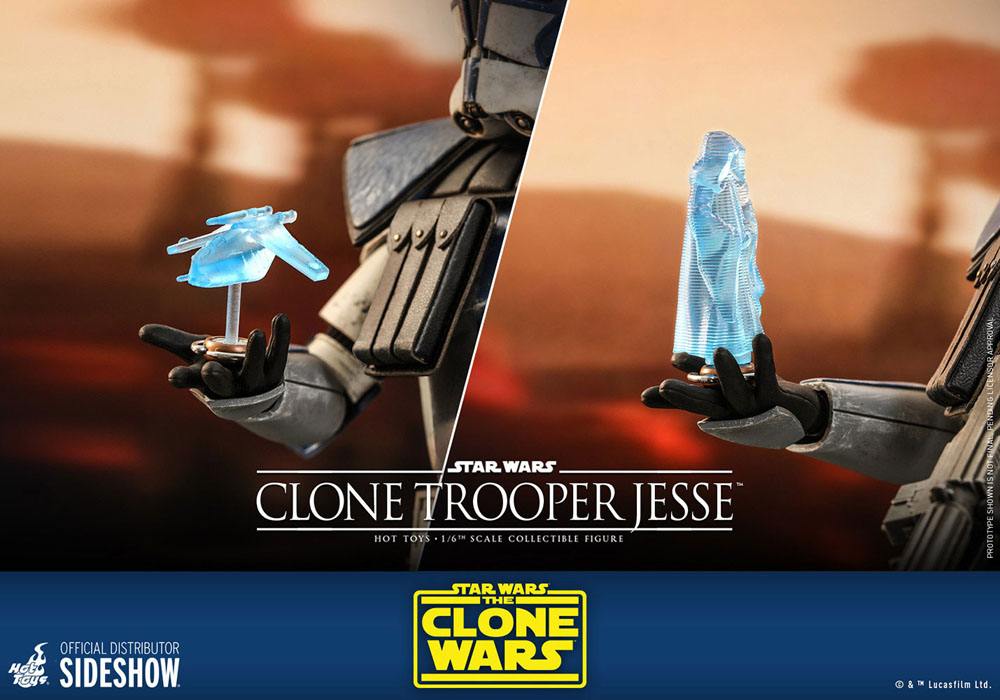 STAR WARS: THE CLONE WARS – FIGURA CLONE TROOPER JESSE 1/6 (HOT TOYS – SIDESHOW) 30 CM