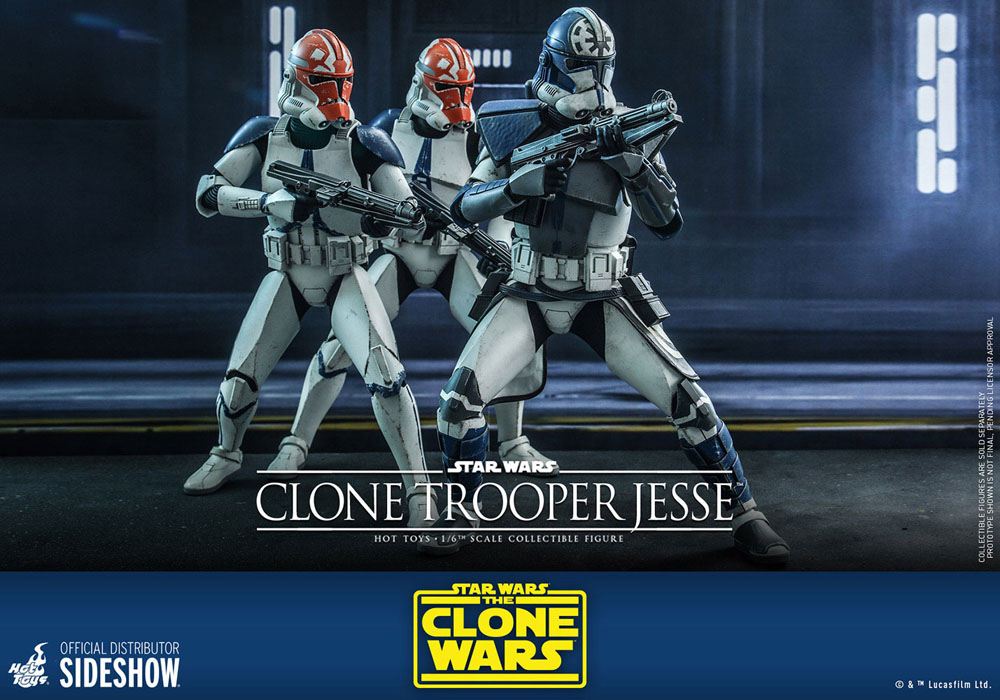STAR WARS: THE CLONE WARS – FIGURA CLONE TROOPER JESSE 1/6 (HOT TOYS – SIDESHOW) 30 CM