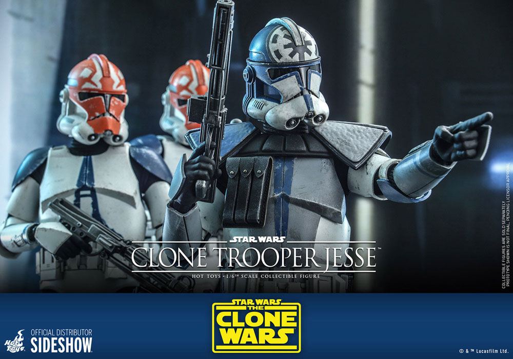 STAR WARS: THE CLONE WARS – FIGURA CLONE TROOPER JESSE 1/6 (HOT TOYS – SIDESHOW) 30 CM