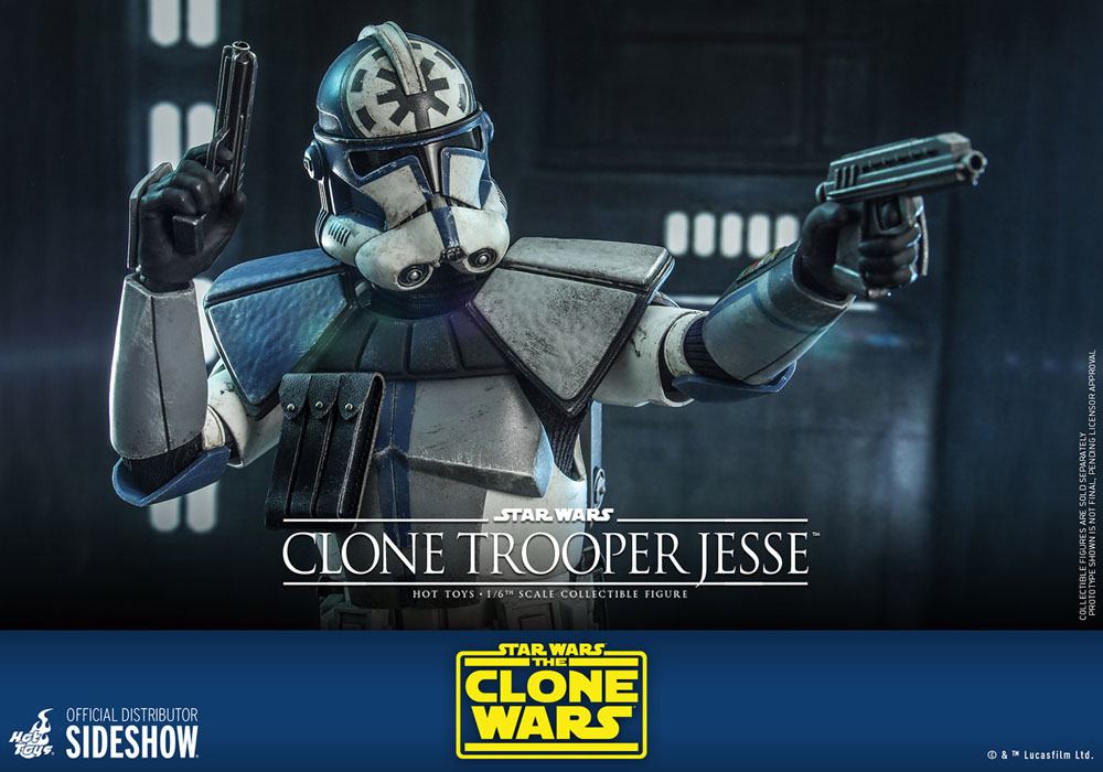 STAR WARS: THE CLONE WARS – FIGURA CLONE TROOPER JESSE 1/6 (HOT TOYS – SIDESHOW) 30 CM