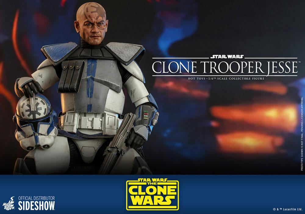 STAR WARS: THE CLONE WARS – FIGURA CLONE TROOPER JESSE 1/6 (HOT TOYS – SIDESHOW) 30 CM