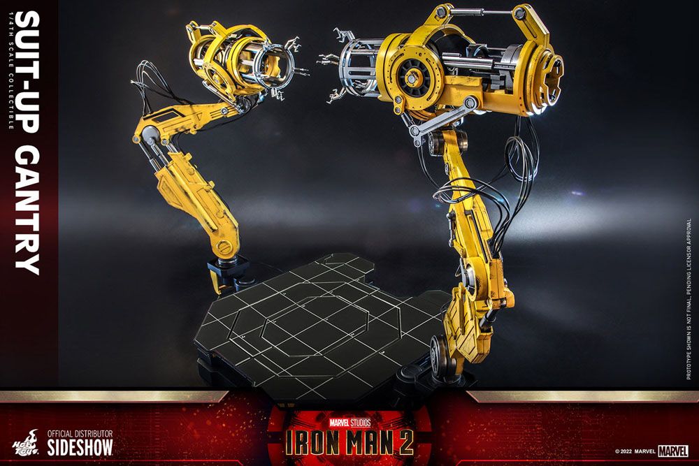 IRON MAN 2 – SET DE ACCESORIOS SUIT-UP GANTRY 1/4 (HOT TOYS – MARVEL)