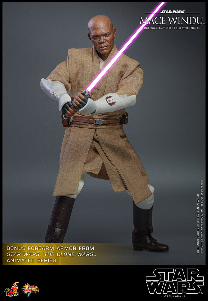 MACE WINDU – FIGURA HOT TOYS 1/6 – STAR WARS EPISODIO II