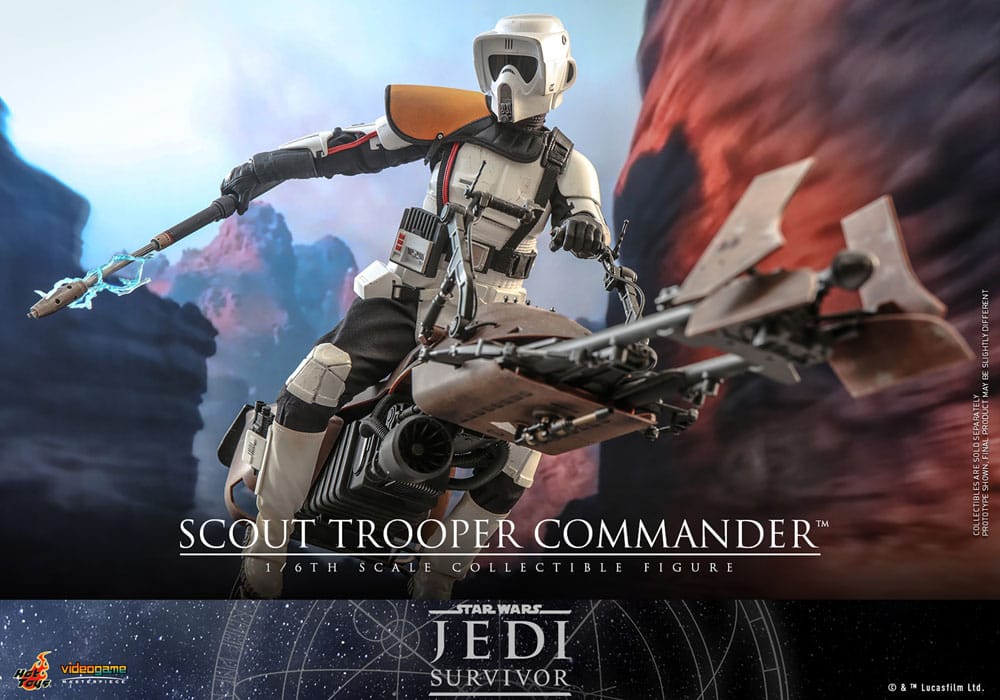 SCOUT TROOPER COMMANDER 1/6 β STAR WARS JEDI SURVIVOR β FIGURA HOT TOYS