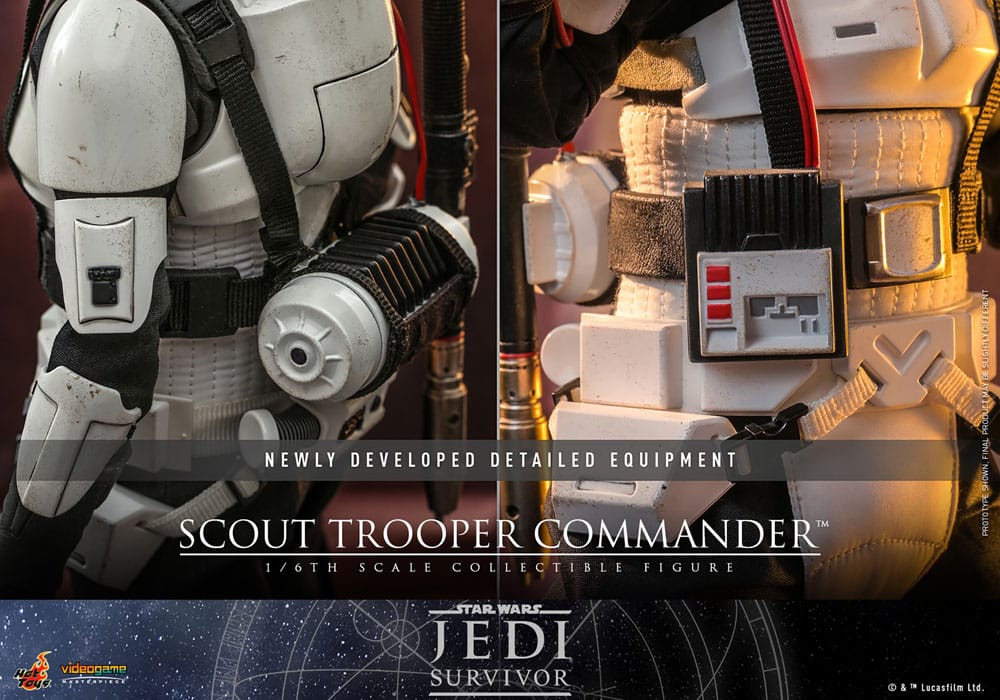 SCOUT TROOPER COMMANDER 1/6 β STAR WARS JEDI SURVIVOR β FIGURA HOT TOYS
