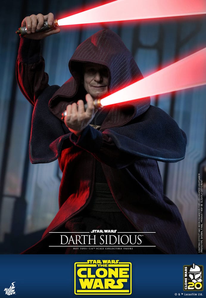 DARTH SIDIOUS – FIGURA MOVIE MASTERPIECE 1/6 (HOT TOYS – STAR WARS: THE CLONE WARS)