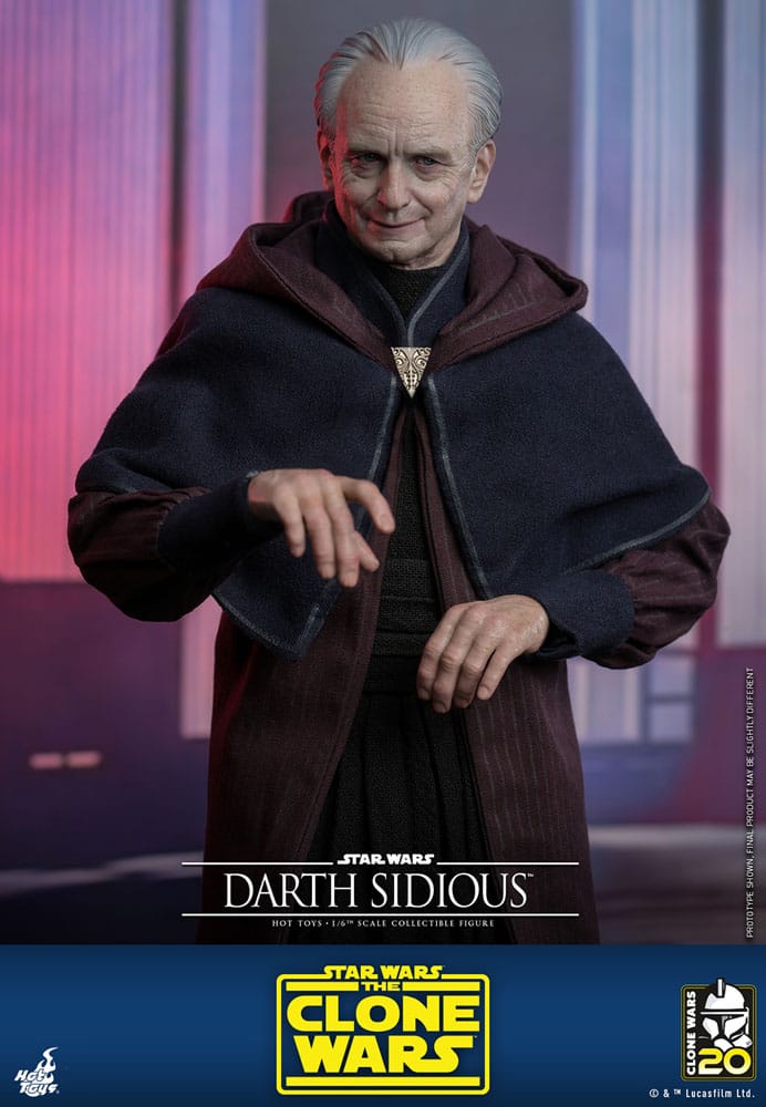 DARTH SIDIOUS – FIGURA MOVIE MASTERPIECE 1/6 (HOT TOYS – STAR WARS: THE CLONE WARS)