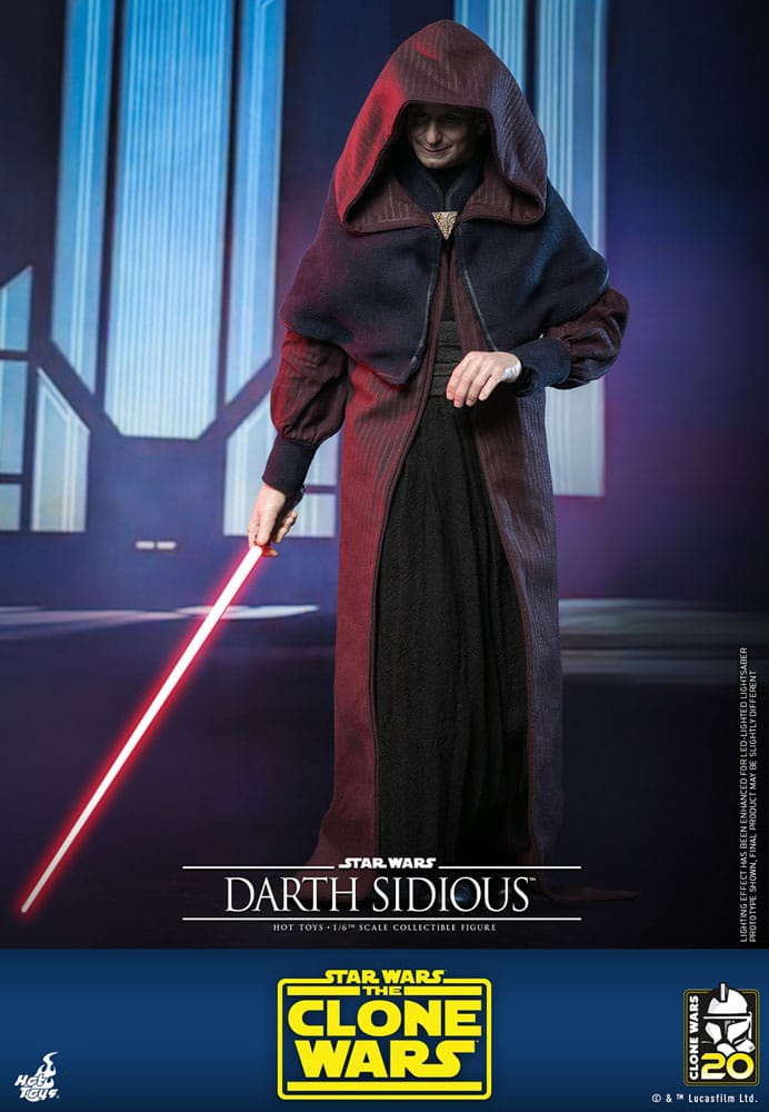 DARTH SIDIOUS – FIGURA MOVIE MASTERPIECE 1/6 (HOT TOYS – STAR WARS: THE CLONE WARS)
