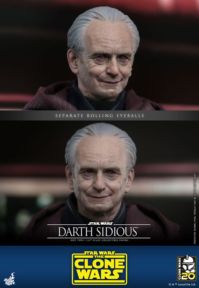 DARTH SIDIOUS – FIGURA MOVIE MASTERPIECE 1/6 (HOT TOYS – STAR WARS: THE CLONE WARS)