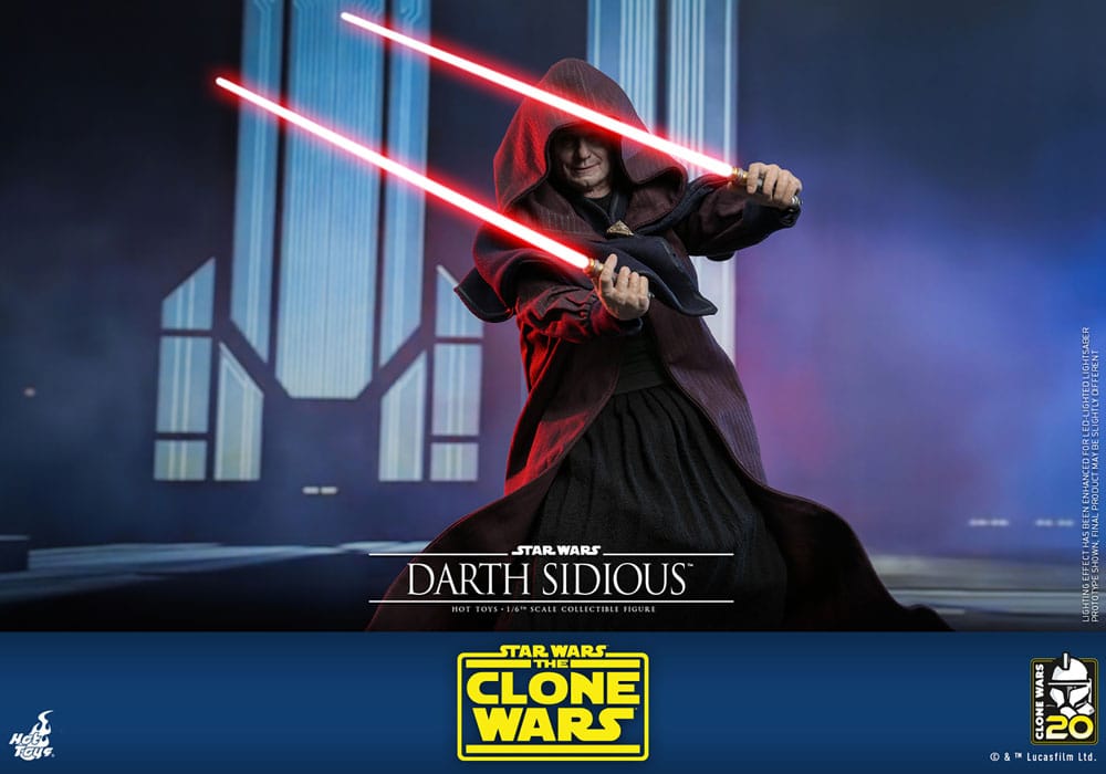 DARTH SIDIOUS – FIGURA MOVIE MASTERPIECE 1/6 (HOT TOYS – STAR WARS: THE CLONE WARS)