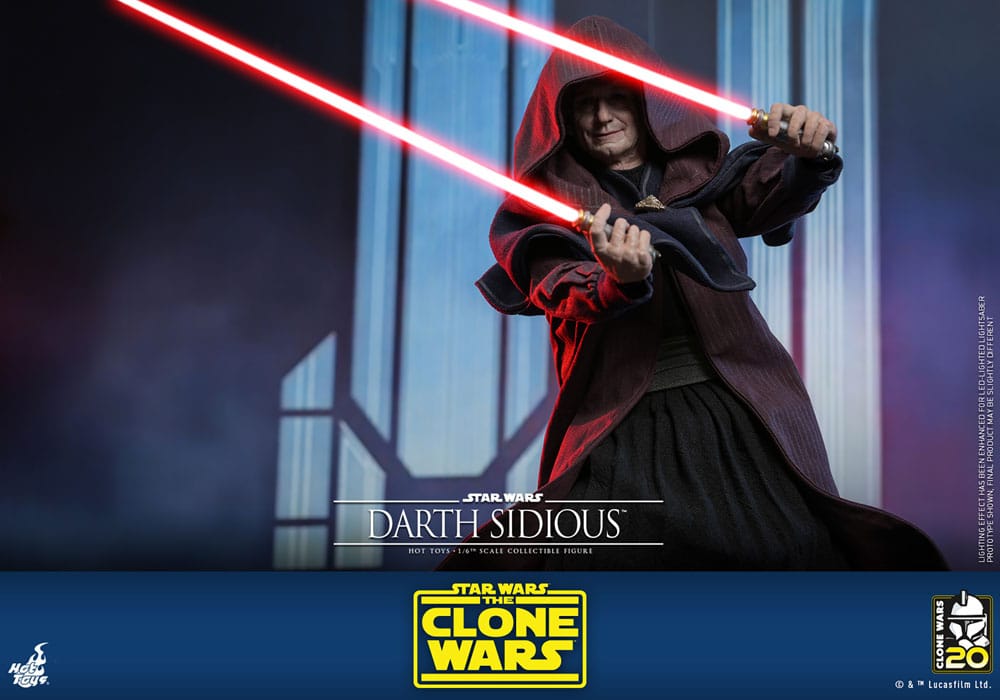 DARTH SIDIOUS – FIGURA MOVIE MASTERPIECE 1/6 (HOT TOYS – STAR WARS: THE CLONE WARS)