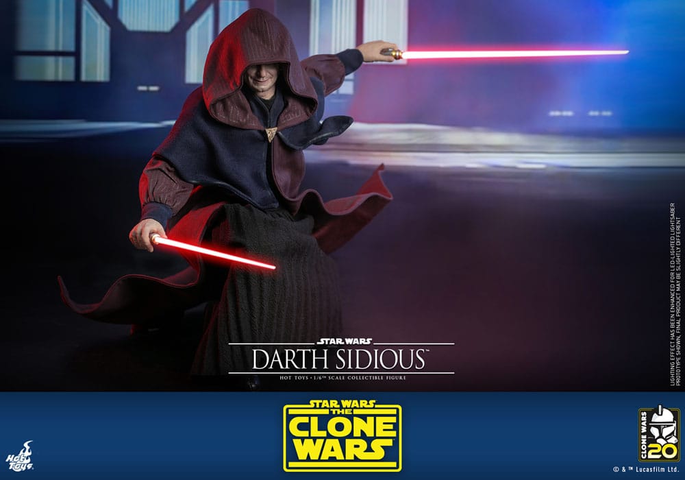 DARTH SIDIOUS – FIGURA MOVIE MASTERPIECE 1/6 (HOT TOYS – STAR WARS: THE CLONE WARS)