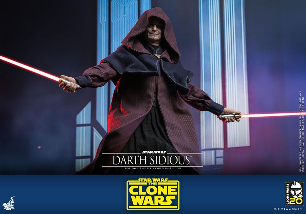 DARTH SIDIOUS – FIGURA MOVIE MASTERPIECE 1/6 (HOT TOYS – STAR WARS: THE CLONE WARS)