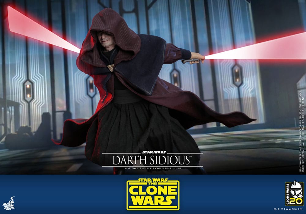 DARTH SIDIOUS – FIGURA MOVIE MASTERPIECE 1/6 (HOT TOYS – STAR WARS: THE CLONE WARS)