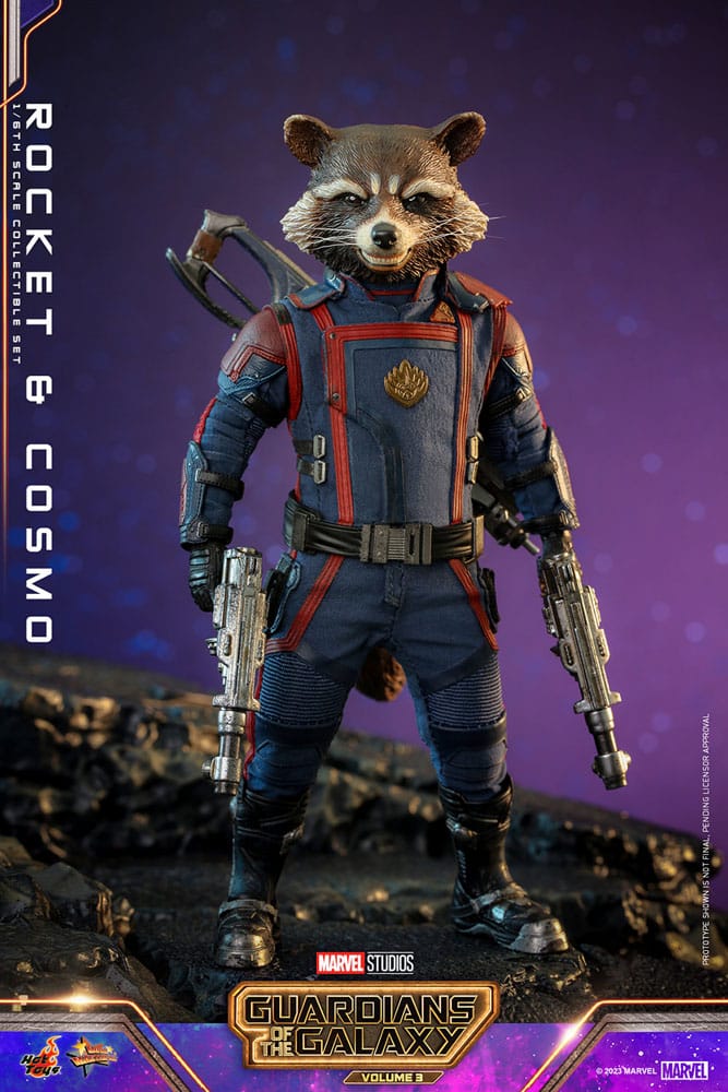 ROCKET & COSMO – GUARDIANES DE LA GALAXIA VOL. 3 1/6 HOT TOYS MOVIE MASTERPIECE