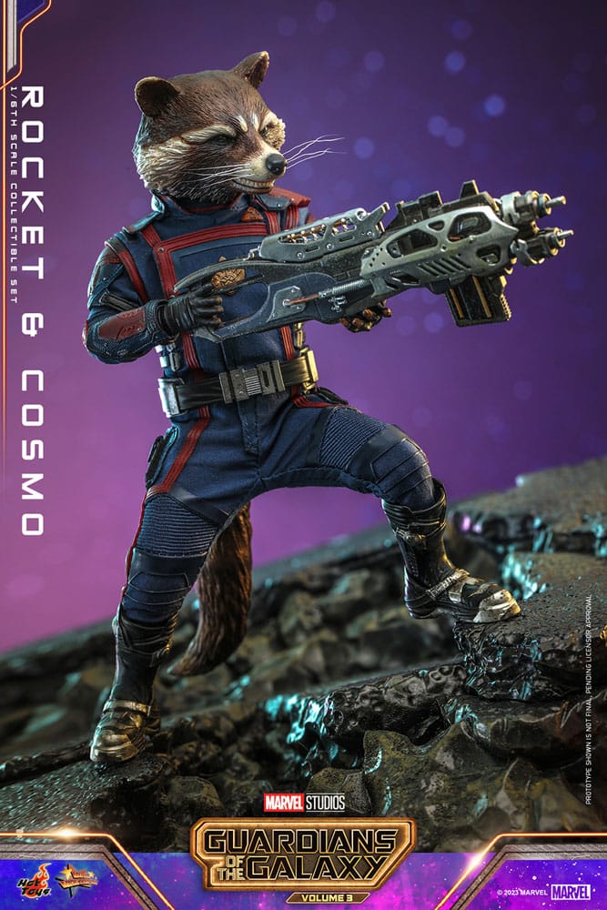 ROCKET & COSMO – GUARDIANES DE LA GALAXIA VOL. 3 1/6 HOT TOYS MOVIE MASTERPIECE