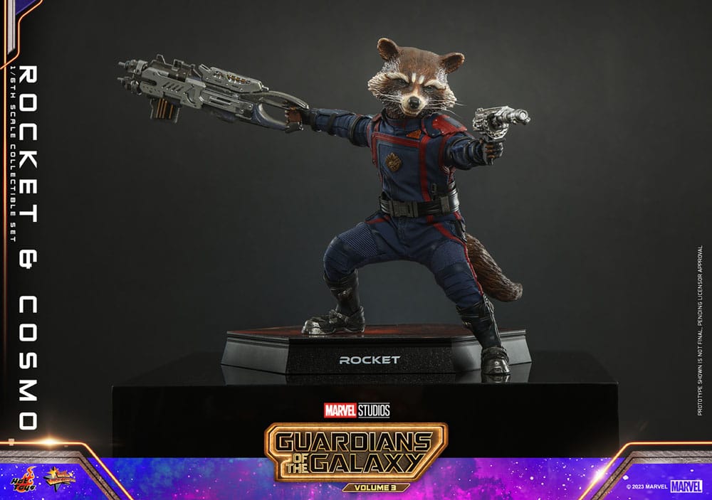 ROCKET & COSMO – GUARDIANES DE LA GALAXIA VOL. 3 1/6 HOT TOYS MOVIE MASTERPIECE
