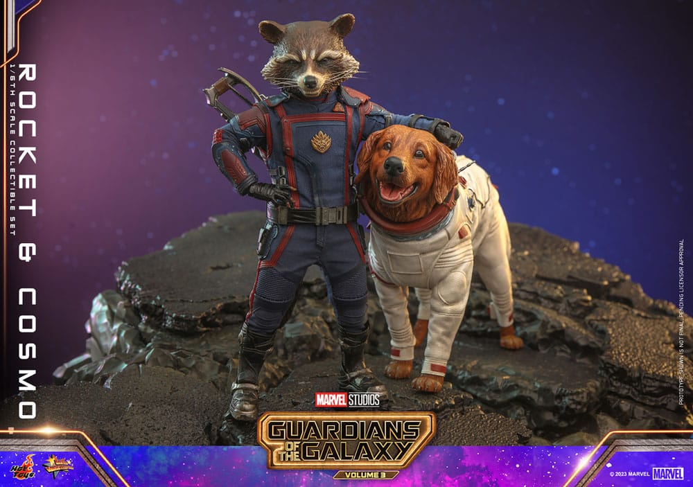ROCKET & COSMO – GUARDIANES DE LA GALAXIA VOL. 3 1/6 HOT TOYS MOVIE MASTERPIECE