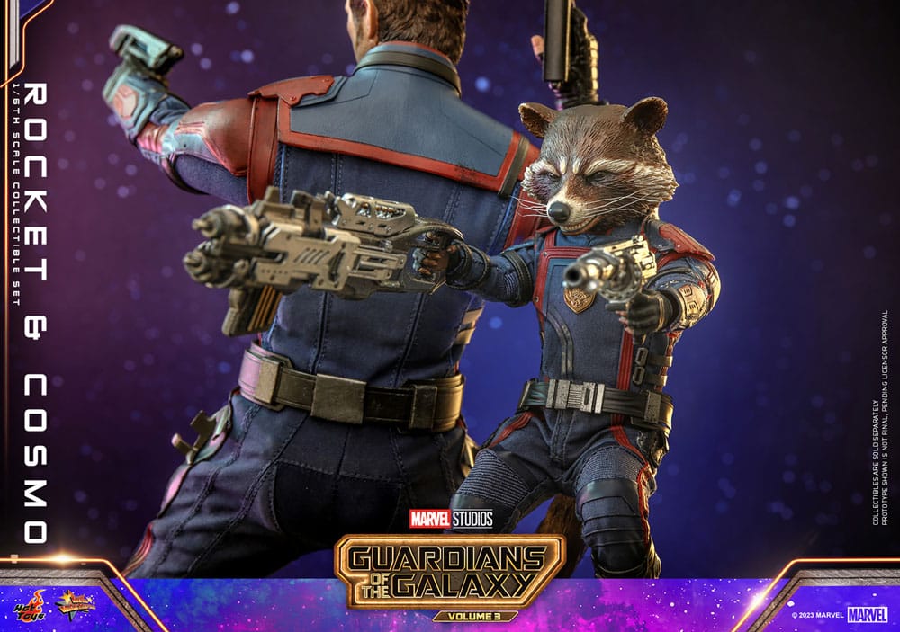 ROCKET & COSMO – GUARDIANES DE LA GALAXIA VOL. 3 1/6 HOT TOYS MOVIE MASTERPIECE