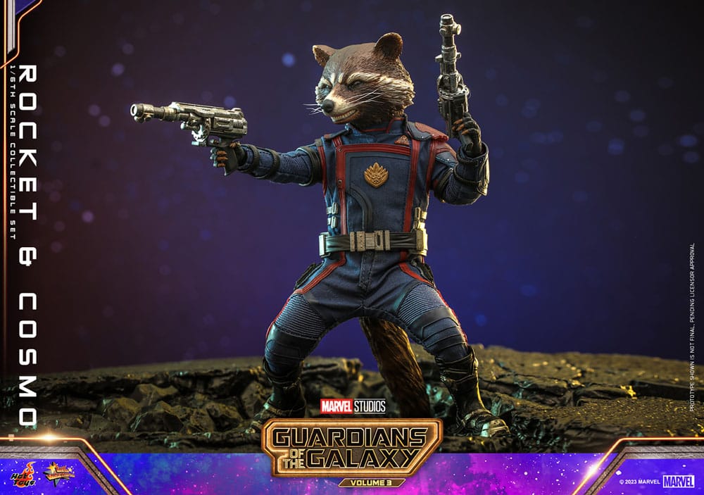 ROCKET & COSMO – GUARDIANES DE LA GALAXIA VOL. 3 1/6 HOT TOYS MOVIE MASTERPIECE