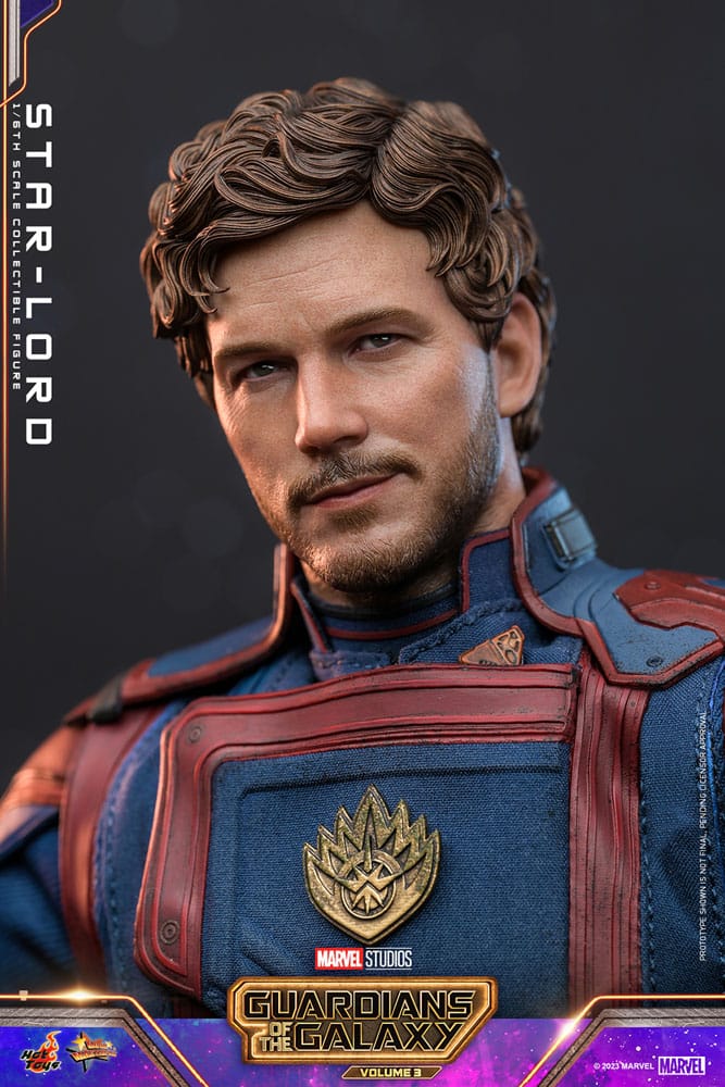 STAR-LORD 1/6 HOT TOYS GUARDIANES DE LA GALAXIA VOL. 3 MOVIE MASTERPIECE FIGURA 31 CM