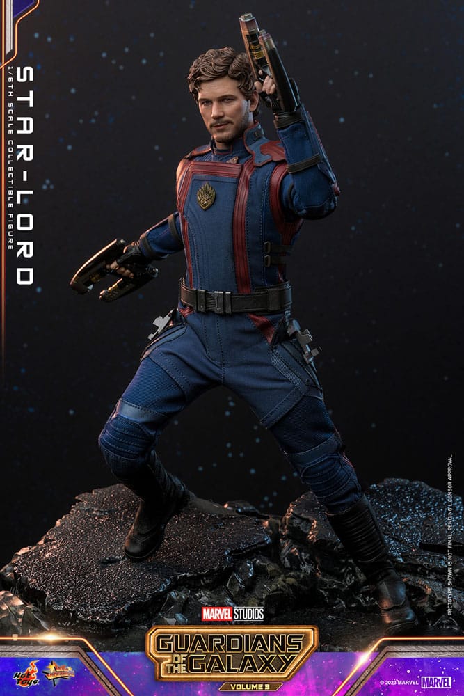 STAR-LORD 1/6 HOT TOYS GUARDIANES DE LA GALAXIA VOL. 3 MOVIE MASTERPIECE FIGURA 31 CM