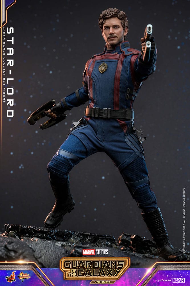 STAR-LORD 1/6 HOT TOYS GUARDIANES DE LA GALAXIA VOL. 3 MOVIE MASTERPIECE FIGURA 31 CM