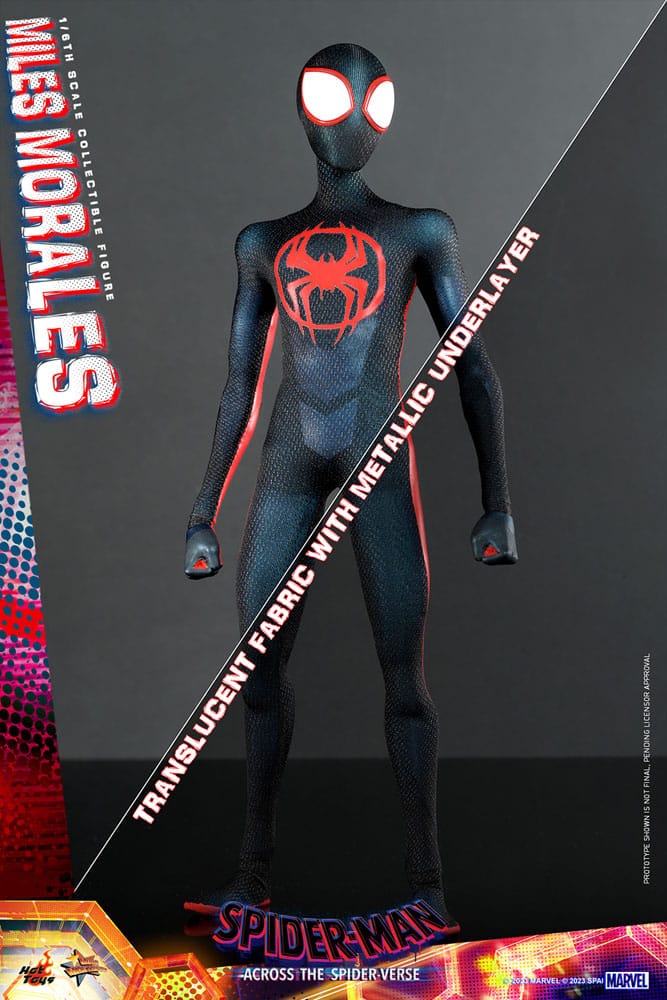 MILES MORALES - SPIDER-MAN: CRUZANDO EL MULTIVERSO - HOT TOYS FIGURA 1/6 ESCALA 29 CM