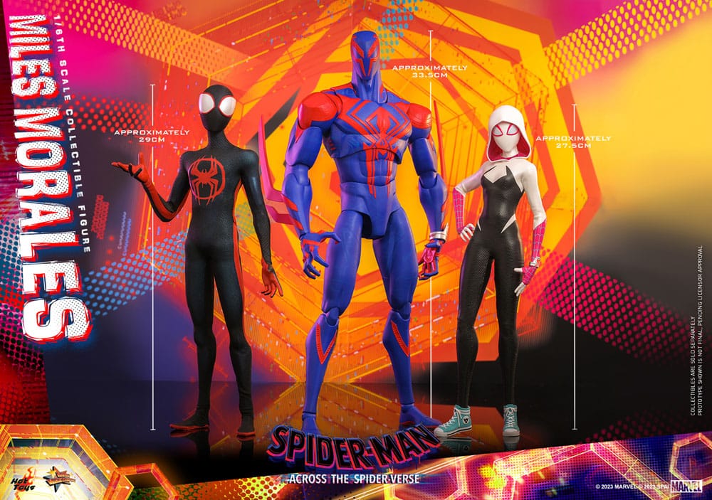 MILES MORALES - SPIDER-MAN: CRUZANDO EL MULTIVERSO - HOT TOYS FIGURA 1/6 ESCALA 29 CM