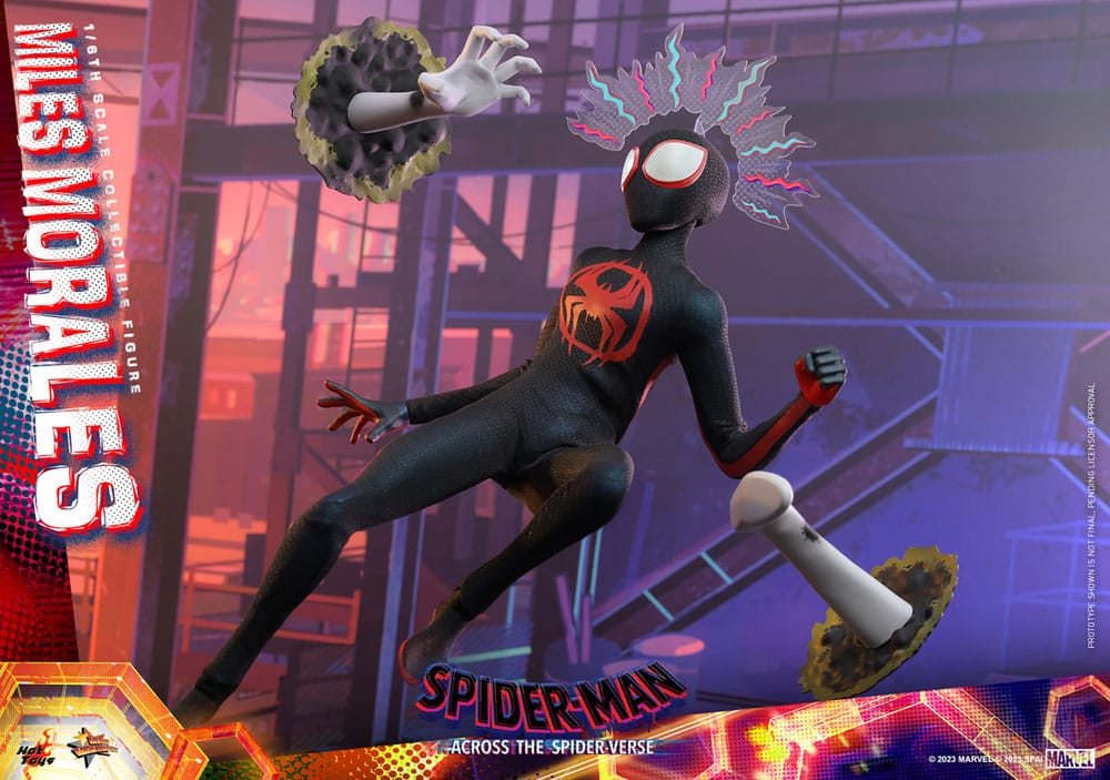 MILES MORALES - SPIDER-MAN: CRUZANDO EL MULTIVERSO - HOT TOYS FIGURA 1/6 ESCALA 29 CM
