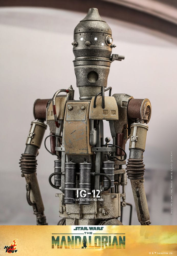 IG-12 β STAR WARS THE MANDALORIAN | HOT TOYS 1/6 MOVIE MASTERPIECE | FIGURA COLECCIONABLE 36 CM