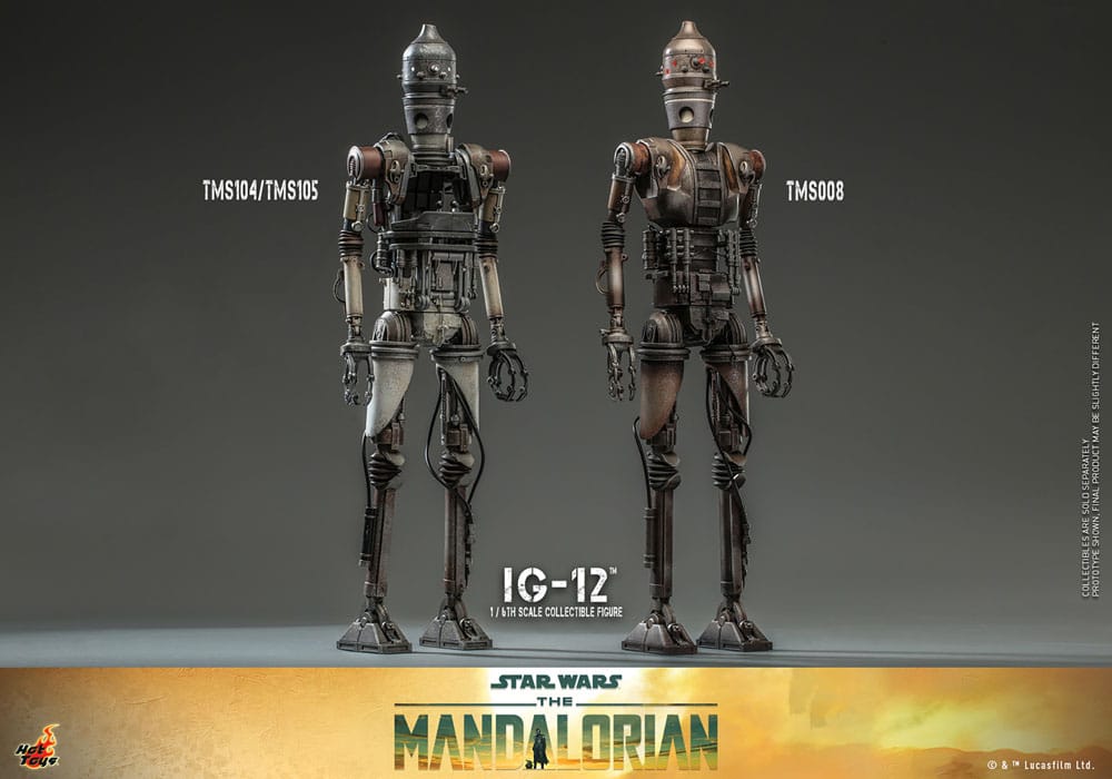 IG-12 β STAR WARS THE MANDALORIAN | HOT TOYS 1/6 MOVIE MASTERPIECE | FIGURA COLECCIONABLE 36 CM
