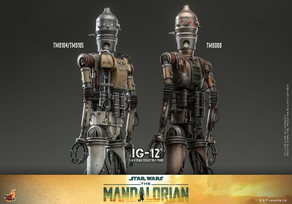IG-12 β STAR WARS THE MANDALORIAN | HOT TOYS 1/6 MOVIE MASTERPIECE | FIGURA COLECCIONABLE 36 CM