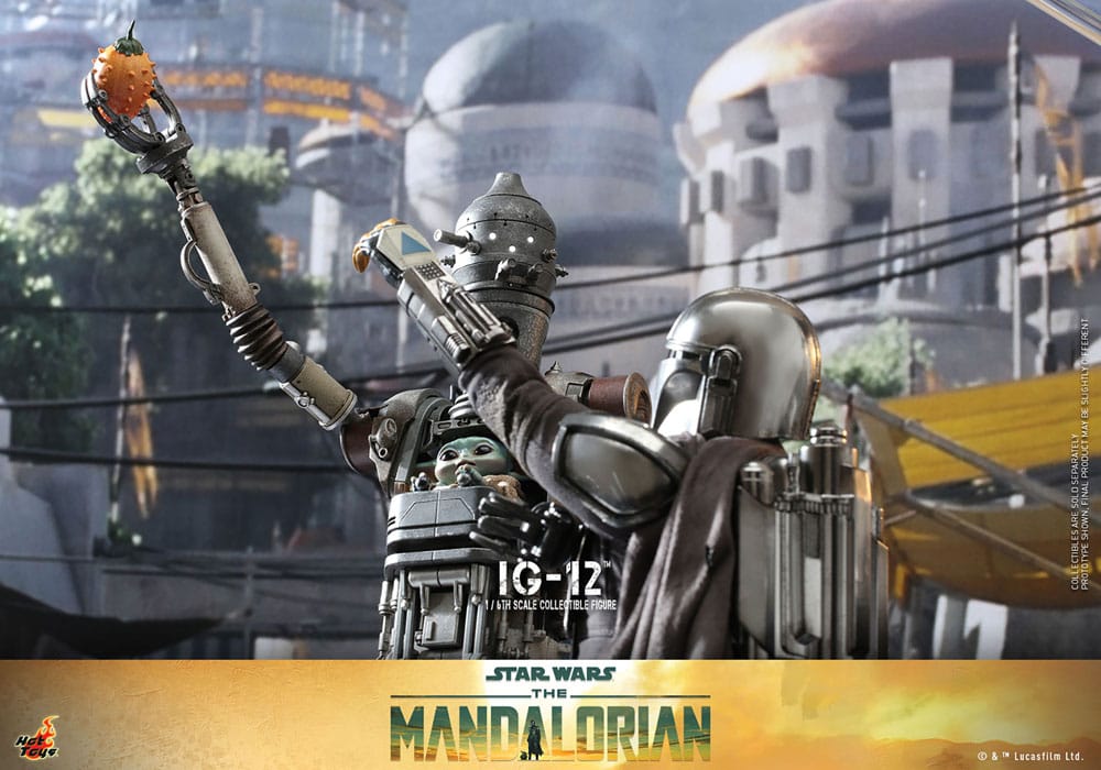 IG-12 β STAR WARS THE MANDALORIAN | HOT TOYS 1/6 MOVIE MASTERPIECE | FIGURA COLECCIONABLE 36 CM