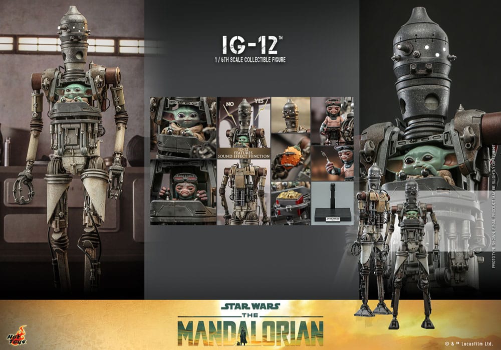 IG-12 β STAR WARS THE MANDALORIAN | HOT TOYS 1/6 MOVIE MASTERPIECE | FIGURA COLECCIONABLE 36 CM