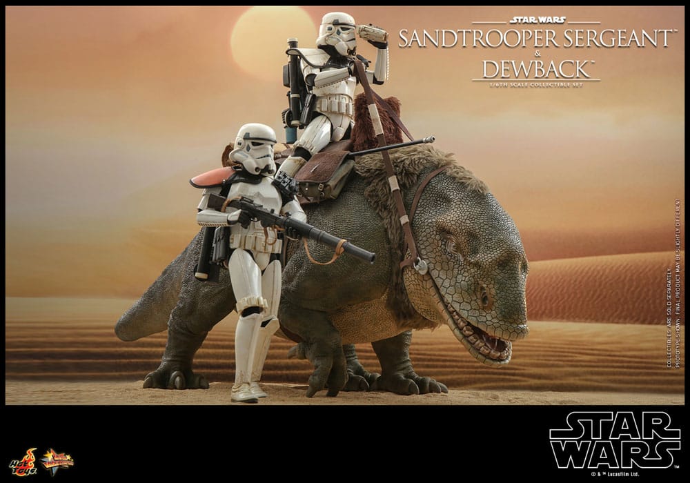 SANDTROOPER SERGEANT & DEWBACK β PACK DE 2 FIGURAS 1/6 (HOT TOYS β STAR WARS EPISODE IV)